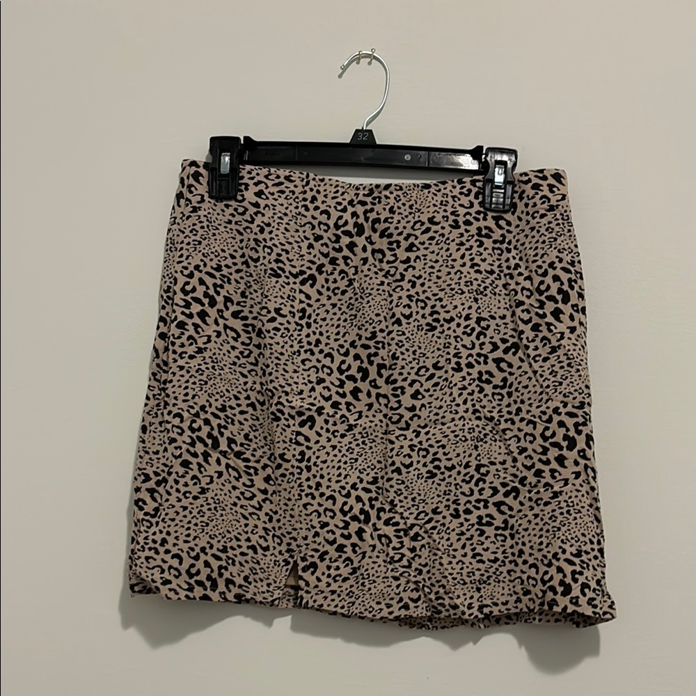 American Eagle Outfitters Animal Print Mini Skirt